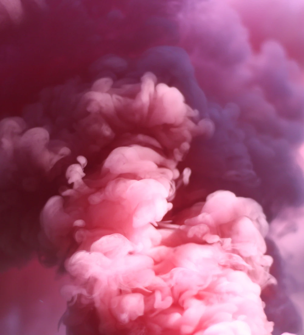 Nube de humo rosado